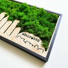 ChicFurnit Wall Art Los Angeles Moss City Silhouette Metal Decor Bold Urban Accent for Home Living Room Office, Green, 30"*12.6"*1.58" - 4 of 4