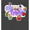 "Sweet Treats" Cupcake Stickers Women's Crew Neck Short Sleeve Night Shirt - 2 of 2