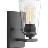 Progress Lighting Debut 1-Light Bath & Vanity Fixture, Steel, Graphite, Clear Seeded Glass - 2 of 4