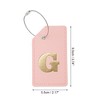 Unique Bargains Luggage Tag Pink 1 Pc - 2 of 4