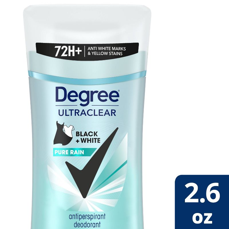 Degree Ultraclear Black + White Pure Rain 72-Hour Antiperspirant &#38; Deodorant - 2.6oz, 1 of 6
