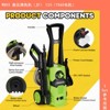 Unique Bargains 4000 PSI 2.6 GPM Power Washer with Angle-Adjustment Nozzle Foam Cannon Green - 2 of 4
