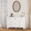 7 Drawers Wood Dresser for Bedroom, White French Vintage Design Drawer Dresser Chest of Drawers for Closet, Living Room, Hallway, Kids Bedroom - 4 of 4