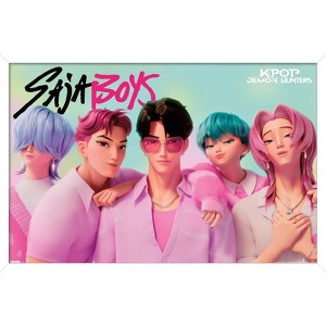 Trends International Netflix KPop Demon Hunters (2025) - Saja Boys Framed Wall Poster Prints - 1 of 4
