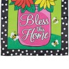 Northlight Bless this Home Bouquet with Vase Outdoor House Flag 28" x 40" - 4 of 4