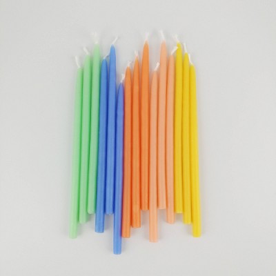 15ct 5.5&#34; Beeswax Birthday Candles - Spritz&#8482;