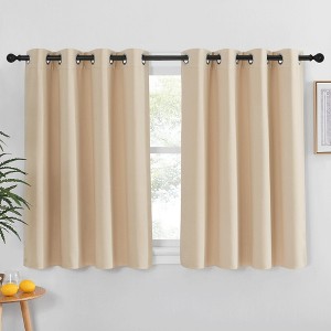 NICETOWN Grommet Top Blackout Curtains, Thermal Insulated Noise Reducing Window Drapes (Set of 2) - 1 of 4