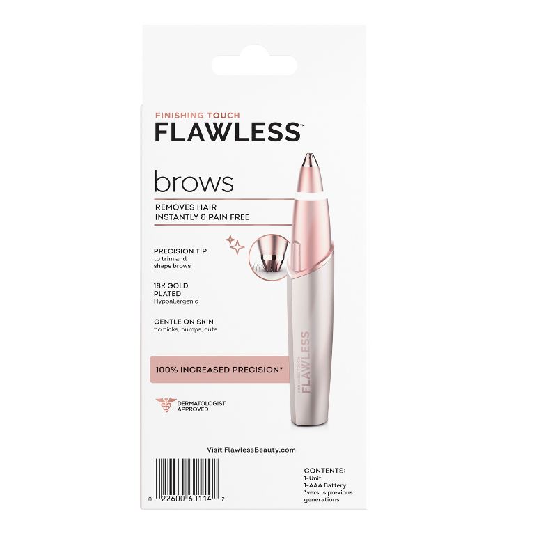 Finishing Touch Flawless Brows Eyebrow Hair Remover Electric Razor for Women, 3 of 16