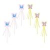 Blue Panda 12-Pack Butterfly Fairy Princess Wand Ballerina Party Favors Supplies, 4 Colors - 4 of 4