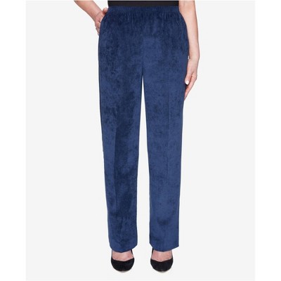 Alfred Dunner Womens Pull On Corduroy Classic Fit Casual Trouser Pants