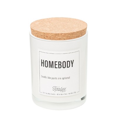 Totalee Gift Homebody Soy Candle Wax White 7.76 oz Burn Time: 40