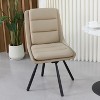 Set Of 2 360° Rotatable Upholstered Dining Room Kitchen Accent Chairs - 4 of 4
