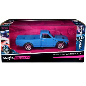 1973 Datsun 620 Pickup Truck Blue "Tokyo Mod" "Maisto Design" Series 1/24 Diecast Model Car by Maisto - 1 of 3
