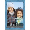 PosterPalooza | Photo Size Shabby Chic Blue Picture Frame - UV Acrylic, Foam Board Backing, Hanging Hardware - 2 of 4