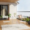 Garvee 3 Piece Patio Bistro Set, Outdoor Folding Table & 2 Chairs, Colorful Metal Furniture for Apartments, Porch, Deck, Balcony, Garden - 2 of 4