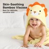 KeaBabies Cuddle Baby Hooded Towel, Organic Baby Bath Towel, Hooded Baby Towels, Baby Beach Towel for Newborn, Kids - 2 of 4
