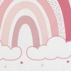 Sweet Jojo Designs Girl Baby Crib Bedding Set - Boho Rainbow and Hearts Pink Ivory 3pc - 3 of 4