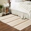 Design Imports Handloomed Slub Stripe Stone & White - 4 X 6 Ft - 4 of 4