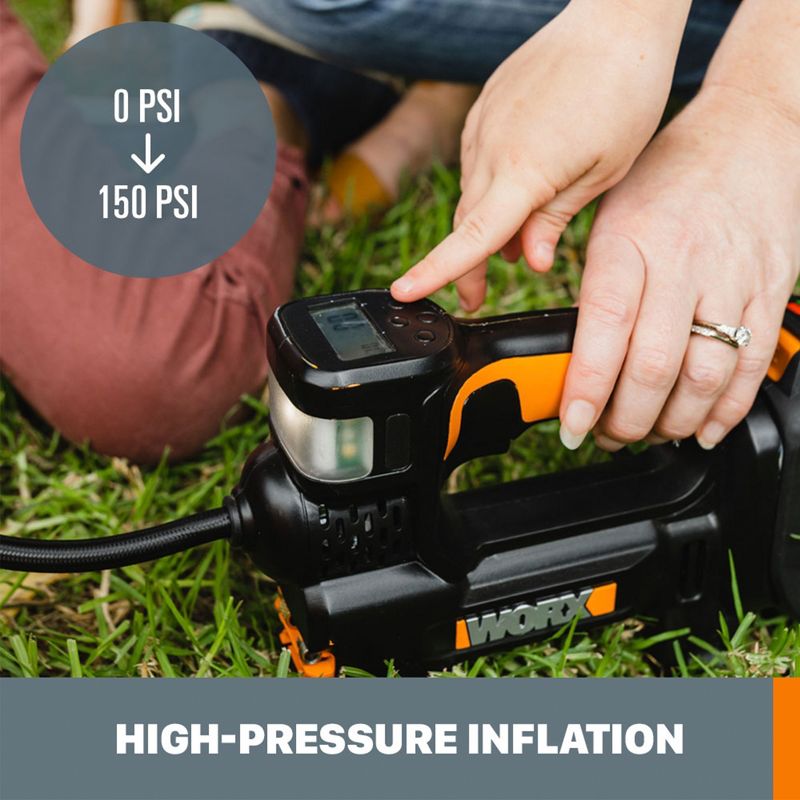 Worx WX092L 20V Power Share Portable Air Pump Inflator, 5 of 13