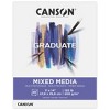 Canson Graduate Mixed Media Pad, Foldover Binding, 20 Sheet, 11x14 inch, Pack of 3 - 2 of 4