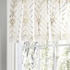 Ellis Curtain Deco Crushed Taffeta Rod Pocket Valance - 48x15", Gold - 2 of 4