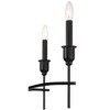Franklin Iron Works Austin Semi Gloss Black Chandelier 36" Wide Modern Industrial 8-Light Candelabra Fixture for Dining Room House - 3 of 4