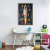 Stupell Industries Blast Off Rocketship Floating Frame Canvas Art - 3 of 4