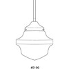 Progress Lighting School House 1-Light Mini-Pendant, Brushed Nickel, White Opal Glass - 2 of 2