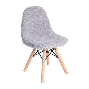 Merrick Lane Children's Lyon Faux Shearling Accent Chair, Modern Accent Chair For Bedroom, Entryway, and Living Room - 1 of 4