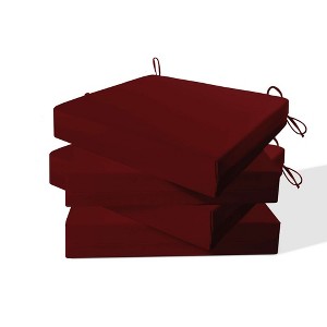 Peace Nest Set of 4 Outdoor Seat Cushions Solid Color - 1 of 4