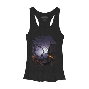 Women's Design By Humans Evil Pumpkins By chriskar Racerback Tank Top - 1 of 3