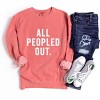 Simply Sage Market All Peopled Out Garment Dyed Sweatshirt - 3 of 4