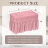 Unique Bargains Stretch Scratch-Resistant Bubble Lattice Footstool Cover Fit Length 24"-39" - 2 of 4
