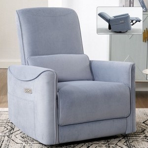 NicBex Recliner Chair Rocking Chair with Pillow Swivel Accent Chair with USB Ports Living Room Chairs Comfy Chair for Reading Room - 1 of 4