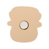 Unique Bargains Decorative Magnets Magnetic Fridge Sticker Irregular Shape Eldest Resin Brown Beige 1Pc - 3 of 3