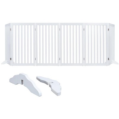 unipaws Classic Indoor Dog Gate Wooden Pet Safety Gate