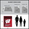 Sweet Home Collection NCAA Wisconsin Badgers 46" x 60" Raschel Throw Blanket - 3 of 4