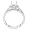 Pompeii3 5/8ct Halo Engagement Mount Set 14K White Gold - 2 of 4