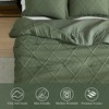 Amelie Home Soft Jacquard Comforter Set, Cozy All Season Bedding with Elegant Windowpane Texture - 2 of 4