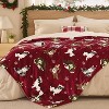 Christmas Flannel Blanket Cat and Dog Decor Ultra Soft Cozy Throw Blankets Home Sofa Couch Bed Christmas Gift. - 3 of 4