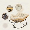Maliang Rocking Chair, Rattan Wicker Lounge Chair - 3 of 4