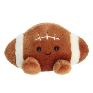 Aurora Mini Tackle Football Palm Pals Adorable Stuffed Animal Brown 3.5" - 1 of 4