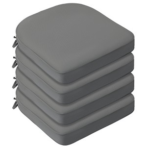 Aoodor Outdoor Chair Cushion Soft and Fade-resistant Polyester, Two Sets of  Ties for High Adaptability, Set of 4 - 1 of 4