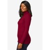 Jessica London Women's Plus Size Ribbed Cotton Turtleneck Sweater - 4 of 4