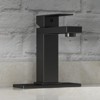 Black Bathroom Faucet, 1 Hole Vanity Faucet in Matte Black, SUS304 Stainless Steel Single Handle Bathroom Sink Faucet - 4 of 4