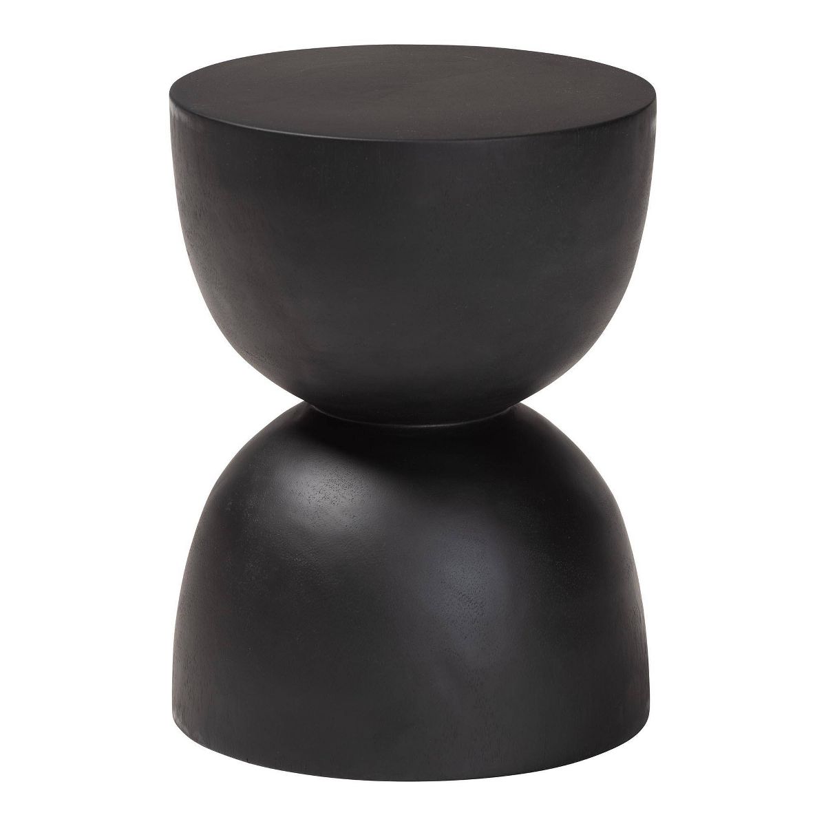 bali & pari Nomiki Solid Suar Wood Side Table Blac