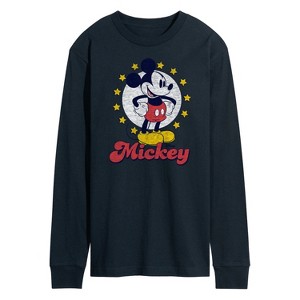 Men's - Disney - Mickey Stars Long Sleeve Graphic T-Shirt - 1 of 4