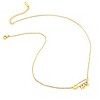 ELYA Women's Polished Love Safety Pin Stainless Steel Necklace - 2 of 4