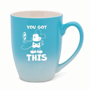 Elanze Designs You Got This Two Toned Ombre Matte 10 ounce New Bone China Coffee Tea Cup Mug, Black and White - 1 of 4