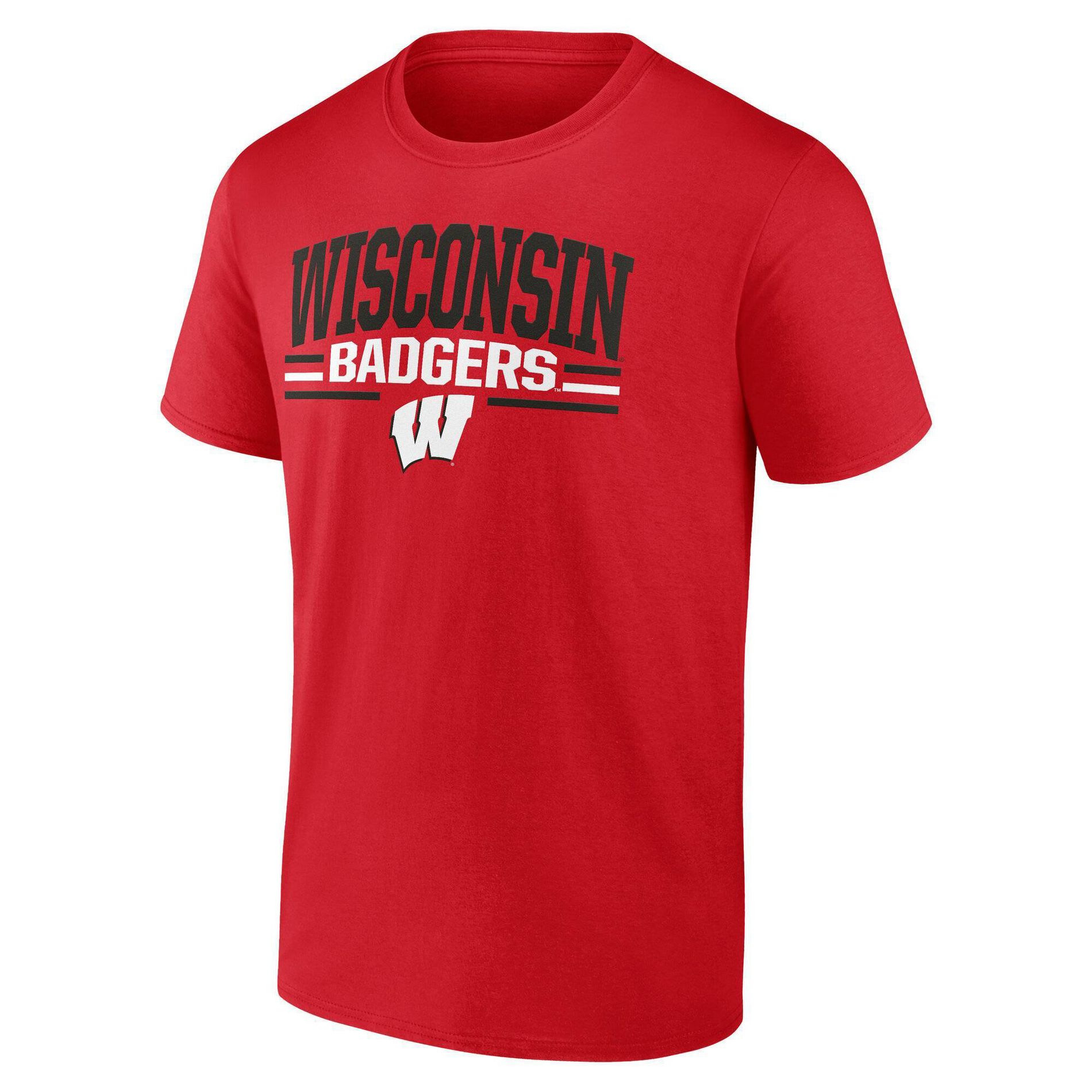 NCAA Wisconsin Badgers Men's Bi-Blend T-Shirt